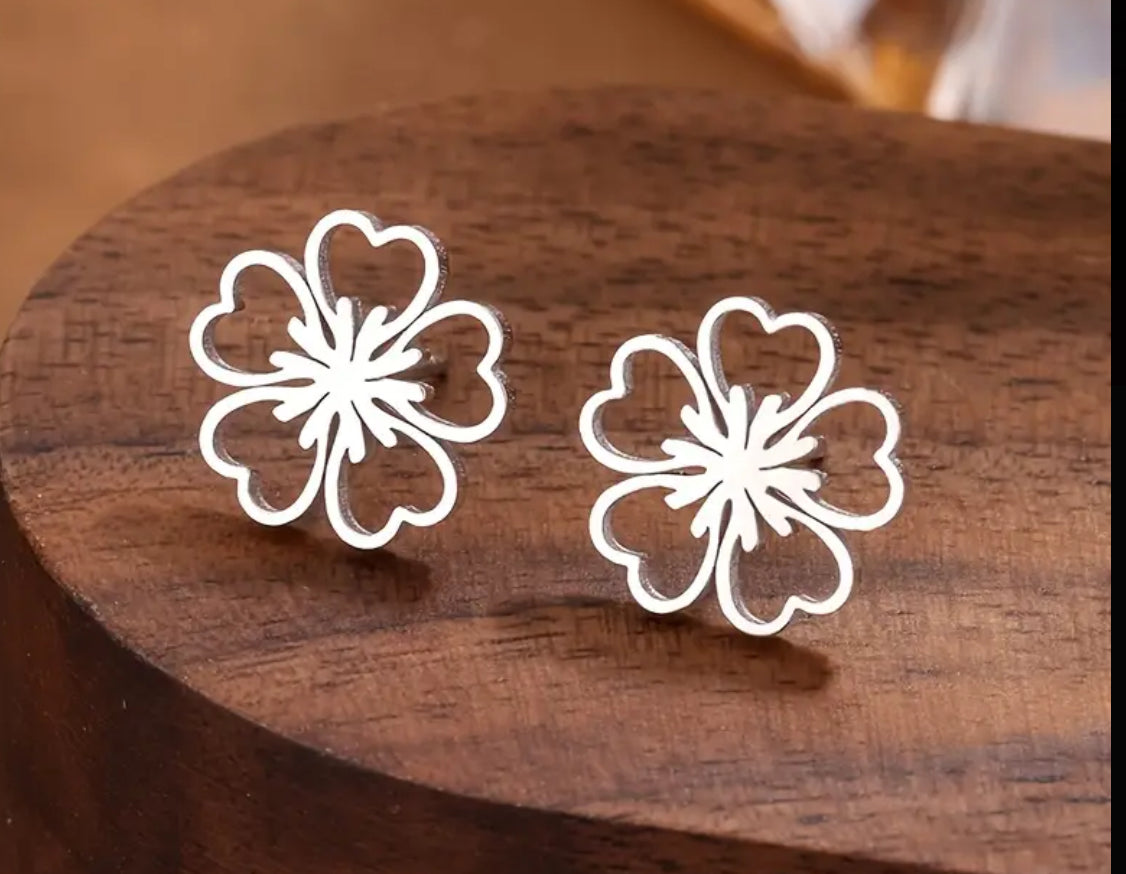 Flower #1 Stainless Steel Studs