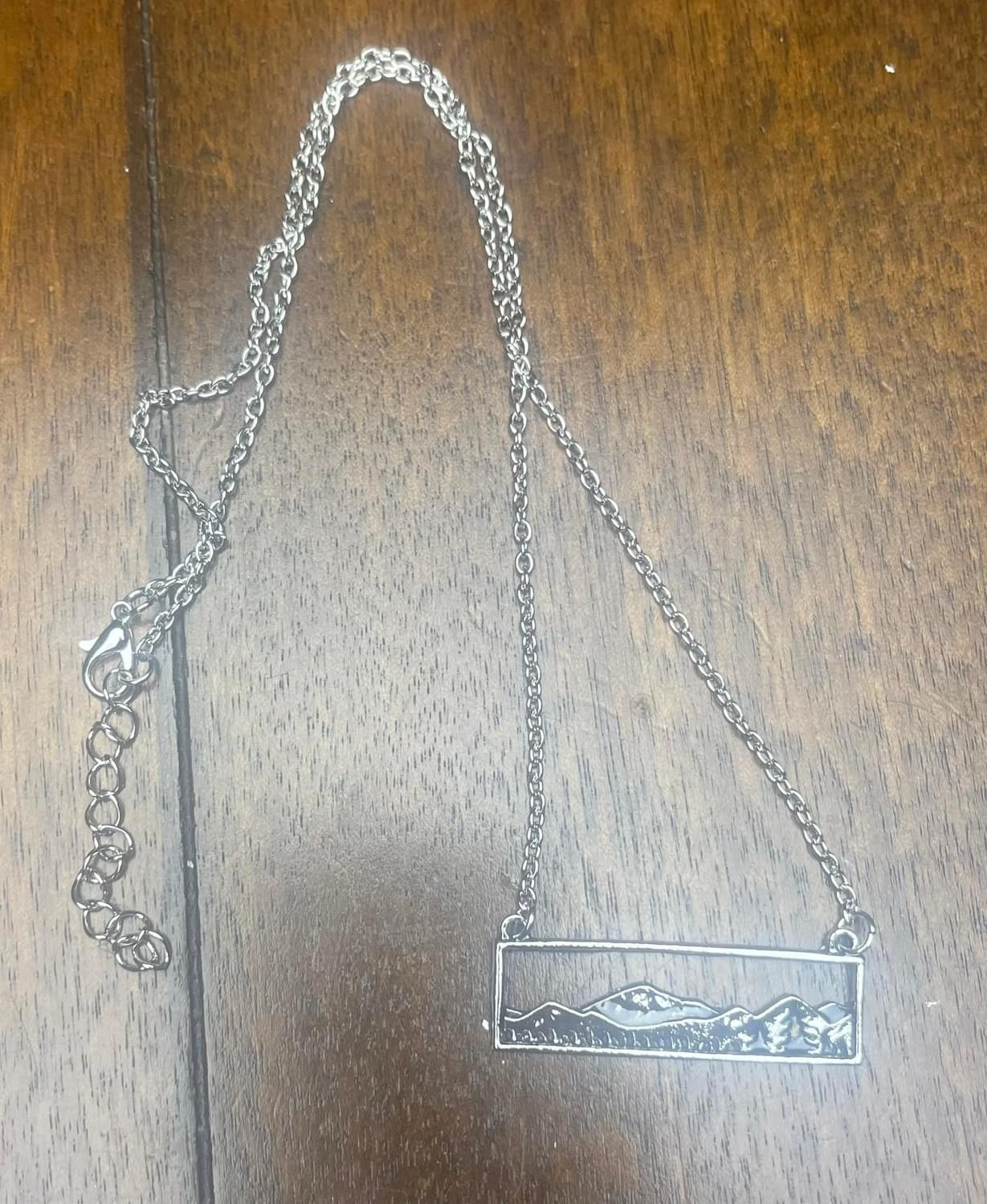 Mountain Tree Scene Fashion Necklace