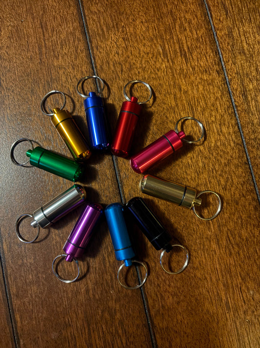 Random Color Waterproof Aluminum Pill Holders