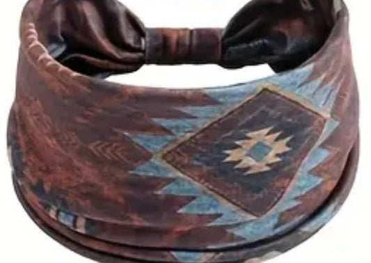 Bohemian Wide Stretchy Headband Pattern 4