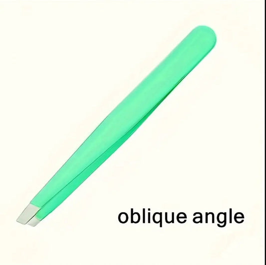 Green Diagonal Tweezers